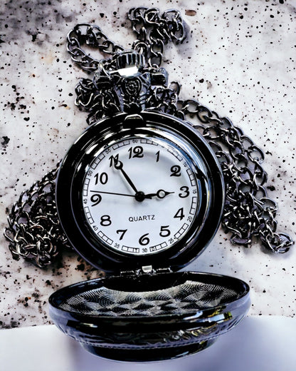 Pocket Watch "Mystic Wolves" with personalization engraving option
