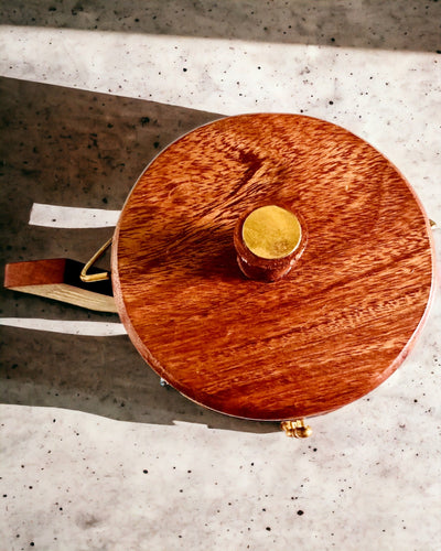 "Herbaciarnik" en bois rétro avec option de gravure