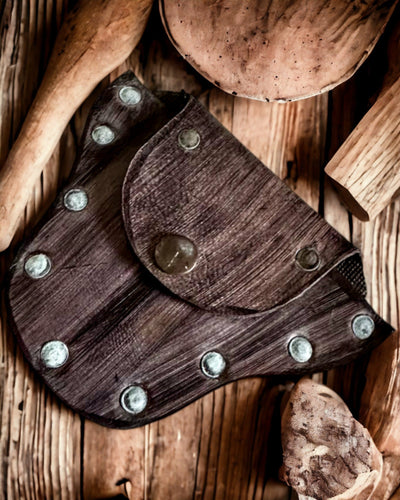 Bourse Cachette du Lutin de la Forêt - Petite Bourse en Cuir Faite à la Main