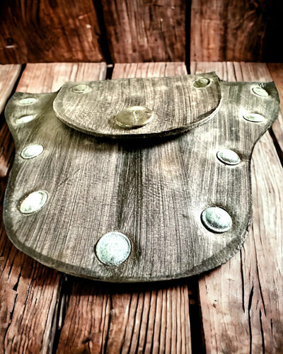 Bourse Cachette du Lutin de la Forêt - Petite Bourse en Cuir Faite à la Main