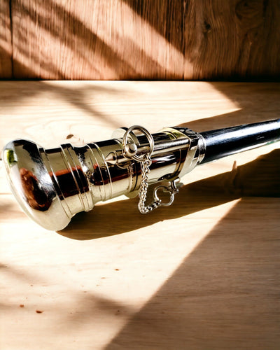 WALKING CANE WITH HANDLE AND TELESCOPE FUNCTION – ELEGANT AND FASHIONABLE, 95 CM - captain's "Navigator's Crest"