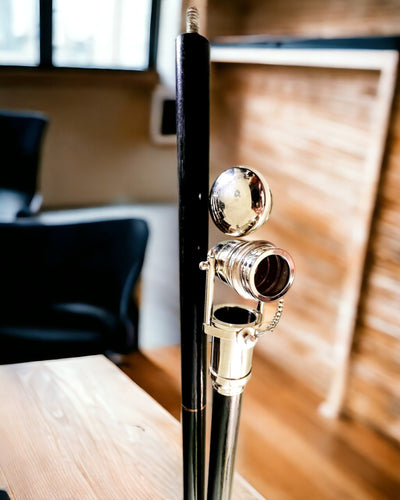 WALKING CANE WITH HANDLE AND TELESCOPE FUNCTION – ELEGANT AND FASHIONABLE, 95 CM - captain's "Navigator's Crest"