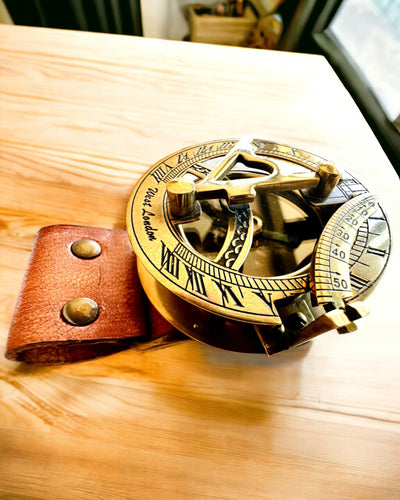 Orologio Solare "Antico Compasso", orologio da polso con bussola, possibilità di personalizzazione con incisione