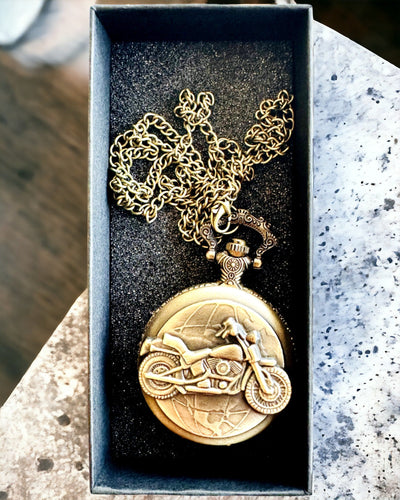Taschenuhr "Motorrad-Elegant" – Gravur