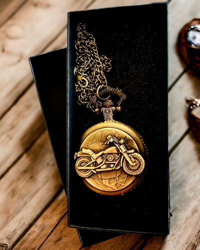 Taschenuhr "Motorrad-Elegant" – Gravur