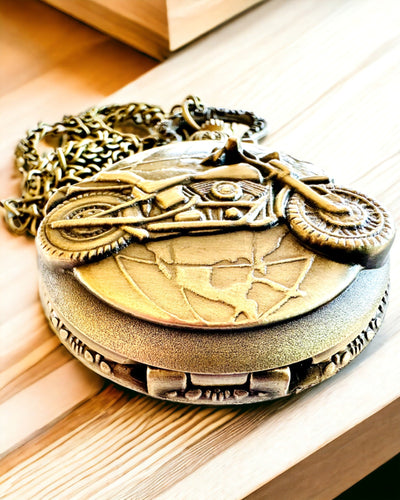 Taschenuhr "Motorrad-Elegant" – Gravur
