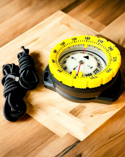 AquaGuide Diving Compass - waterproof compass with luminescence function and flexible strap, customizable