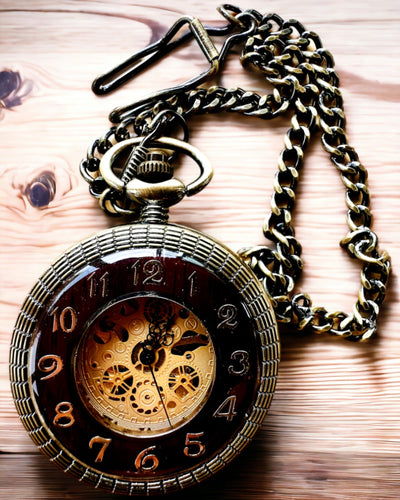 Pocket watch "Retro Elegance", customizable with engraving