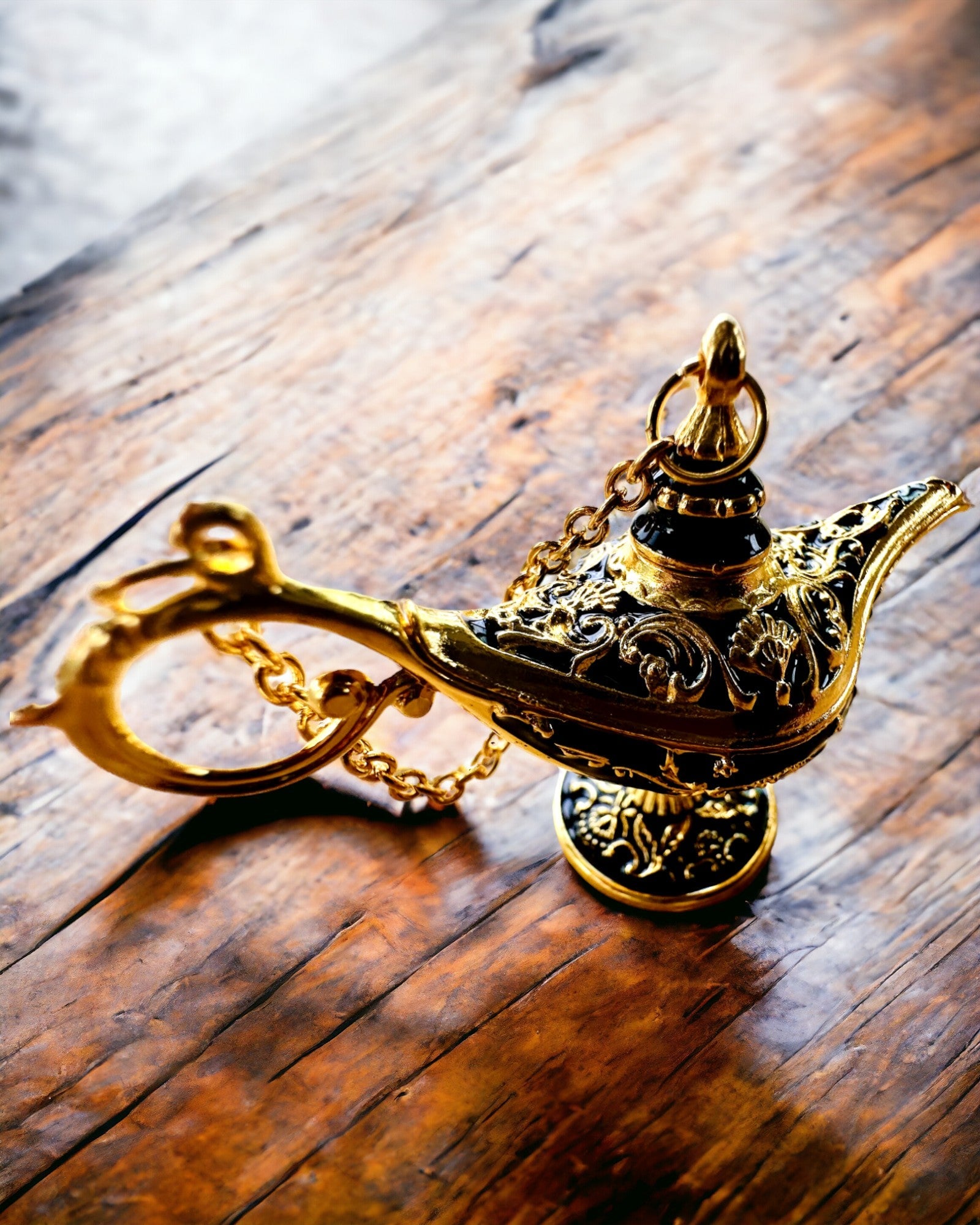 Piccola Lampada Magica di Aladino da 4 cm, portachiavi, 6 varianti di colore - Ricordi Incantati, personalizzazione con incisione