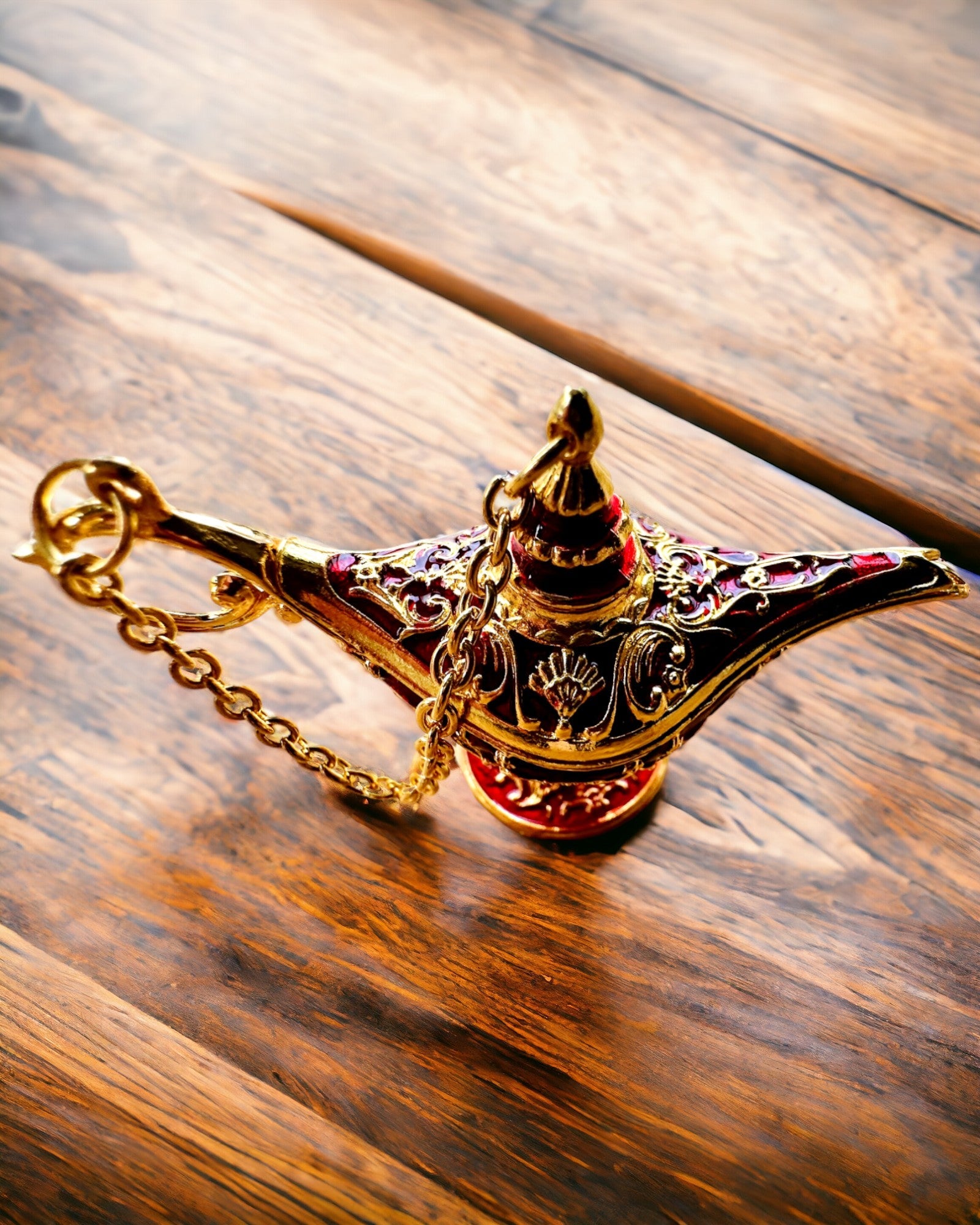 Piccola Lampada Magica di Aladino da 4 cm, portachiavi, 6 varianti di colore - Ricordi Incantati, personalizzazione con incisione