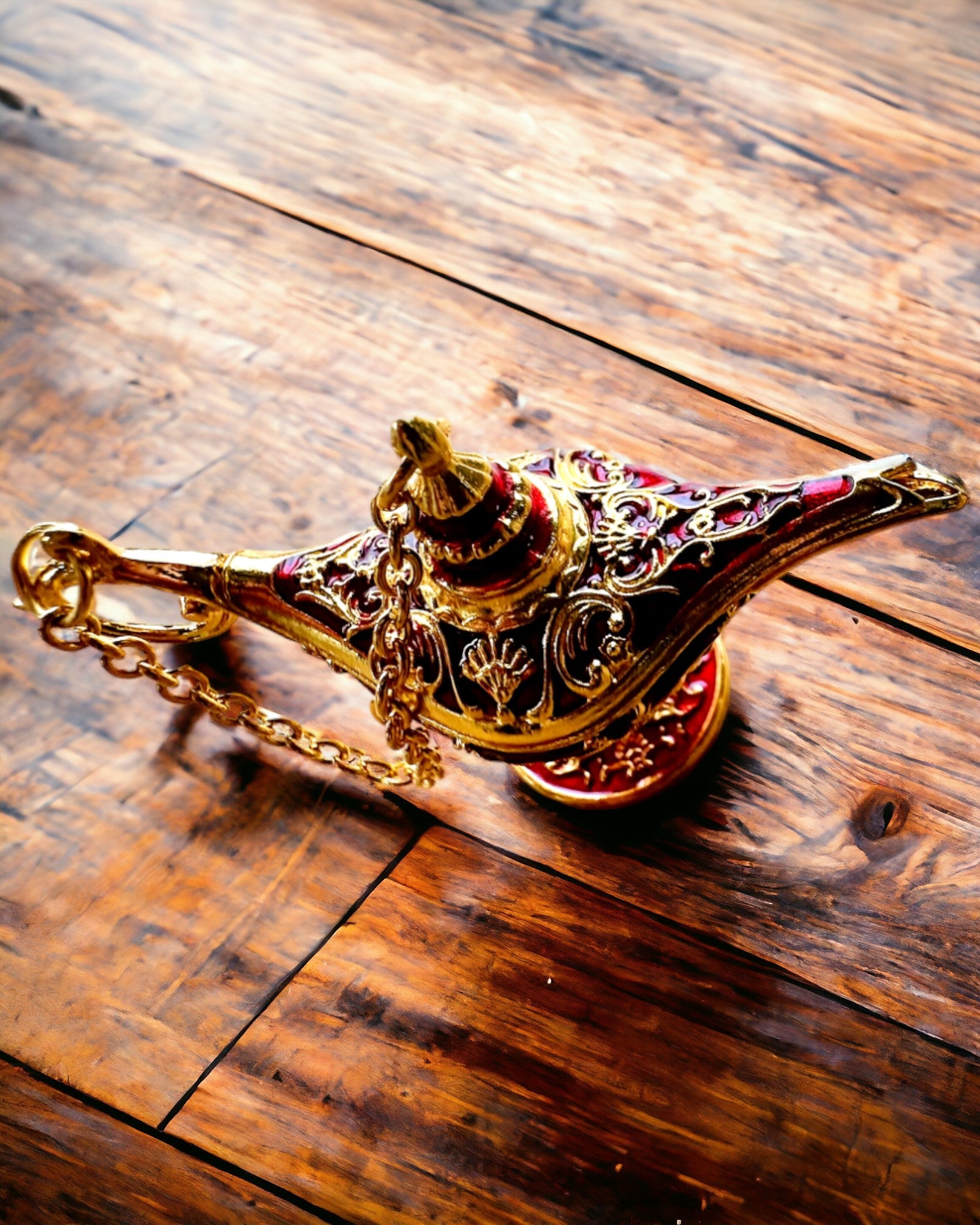 Piccola Lampada Magica di Aladino da 4 cm, portachiavi, 6 varianti di colore - Ricordi Incantati, personalizzazione con incisione