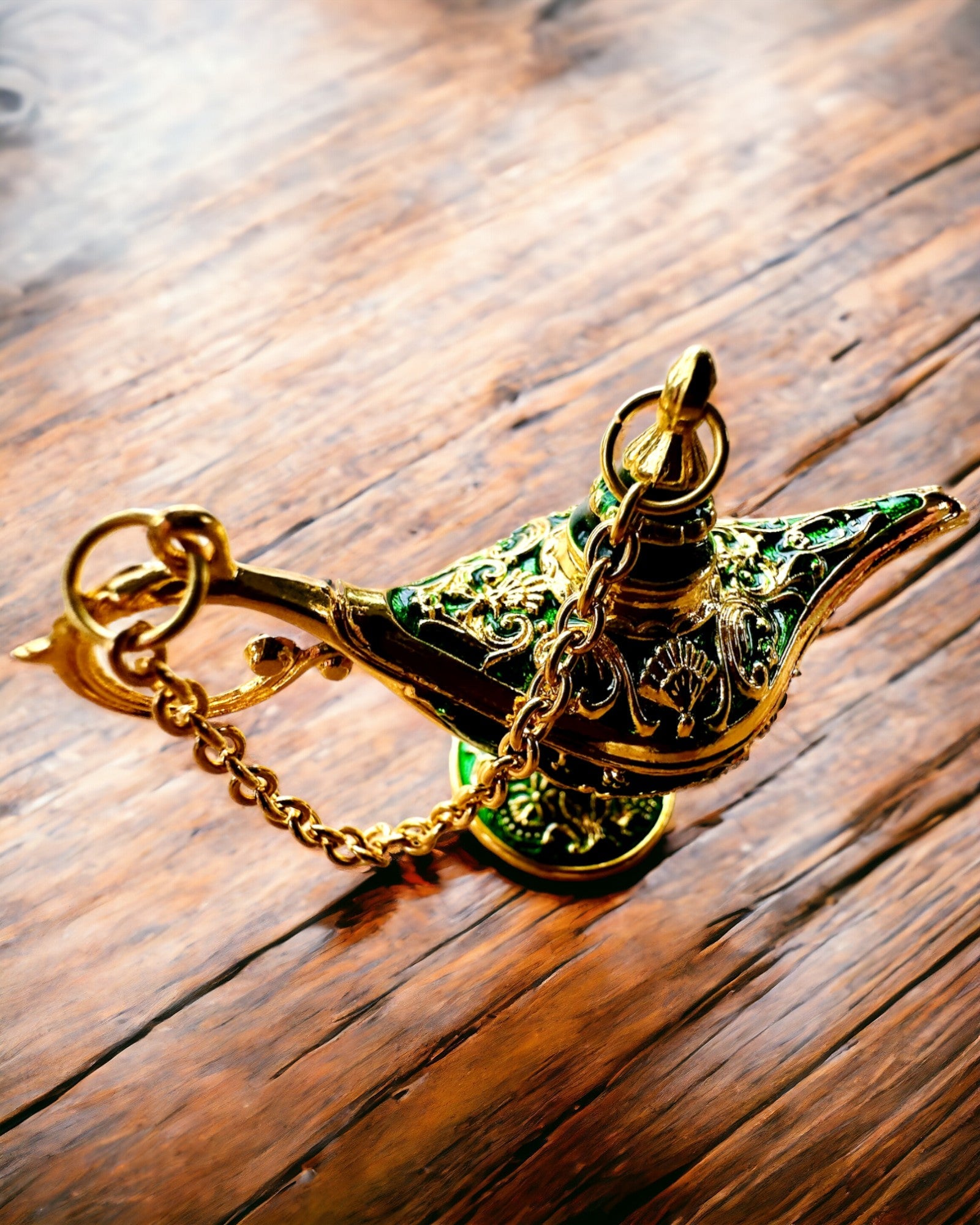 Piccola Lampada Magica di Aladino da 4 cm, portachiavi, 6 varianti di colore - Ricordi Incantati, personalizzazione con incisione