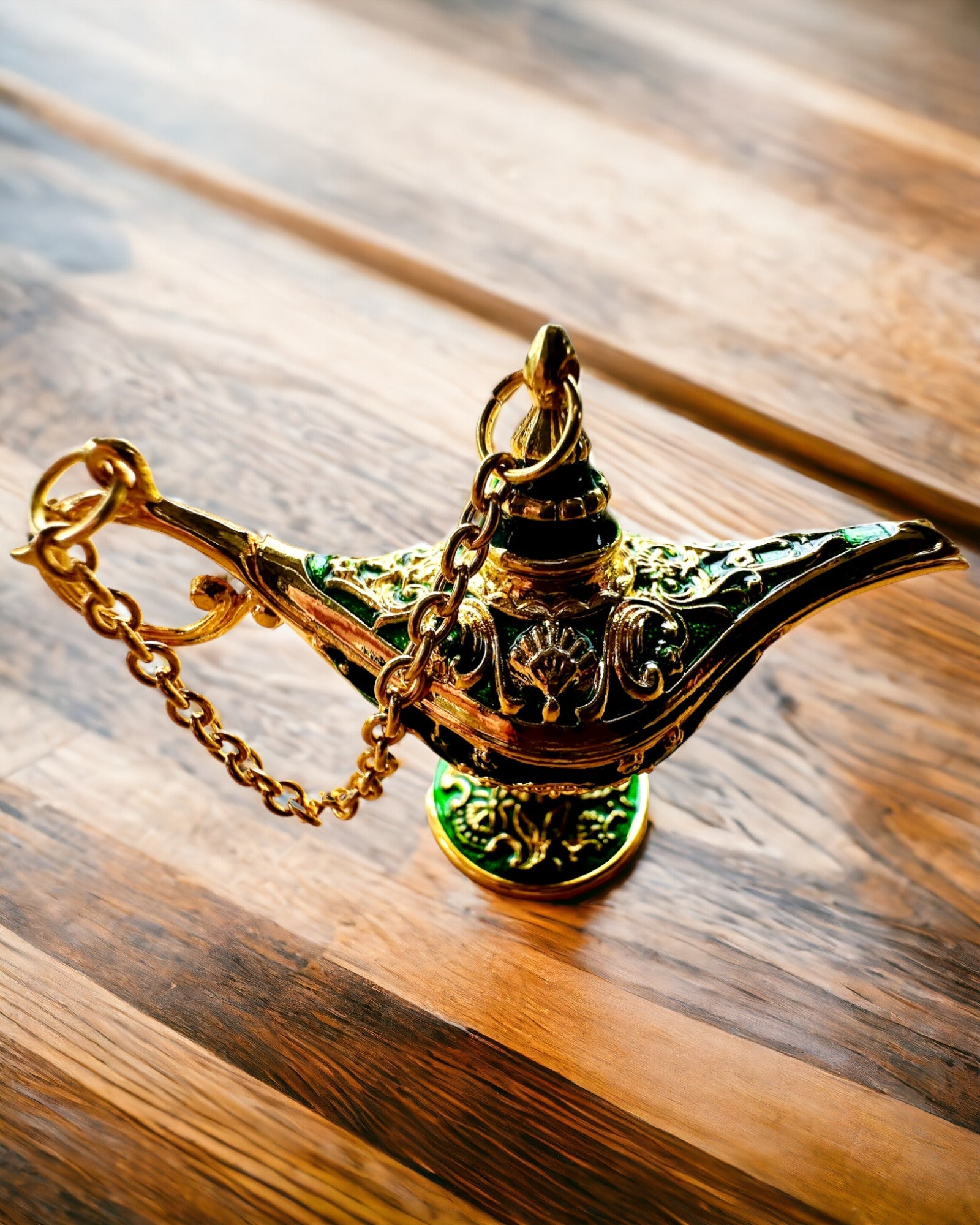 Piccola Lampada Magica di Aladino da 4 cm, portachiavi, 6 varianti di colore - Ricordi Incantati, personalizzazione con incisione