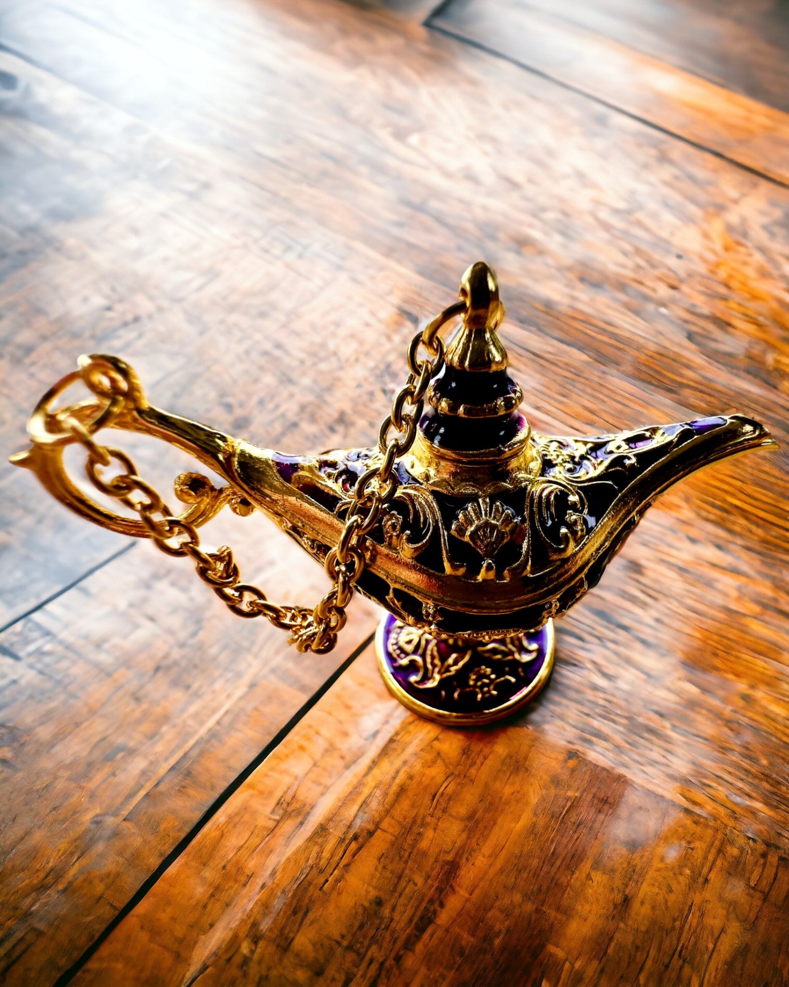 Piccola Lampada Magica di Aladino da 4 cm, portachiavi, 6 varianti di colore - Ricordi Incantati, personalizzazione con incisione