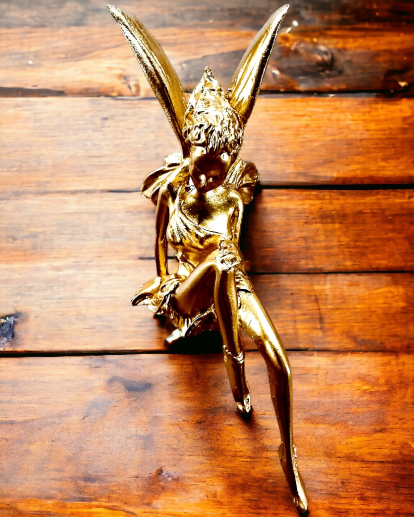 Piccola Fata d'Oro dei Sogni – Statuetta con Possibilità di Incisione