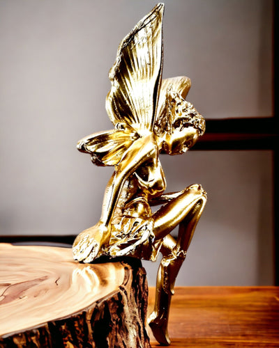 Small Golden Dream Fairy – Figurine with Engraving Option