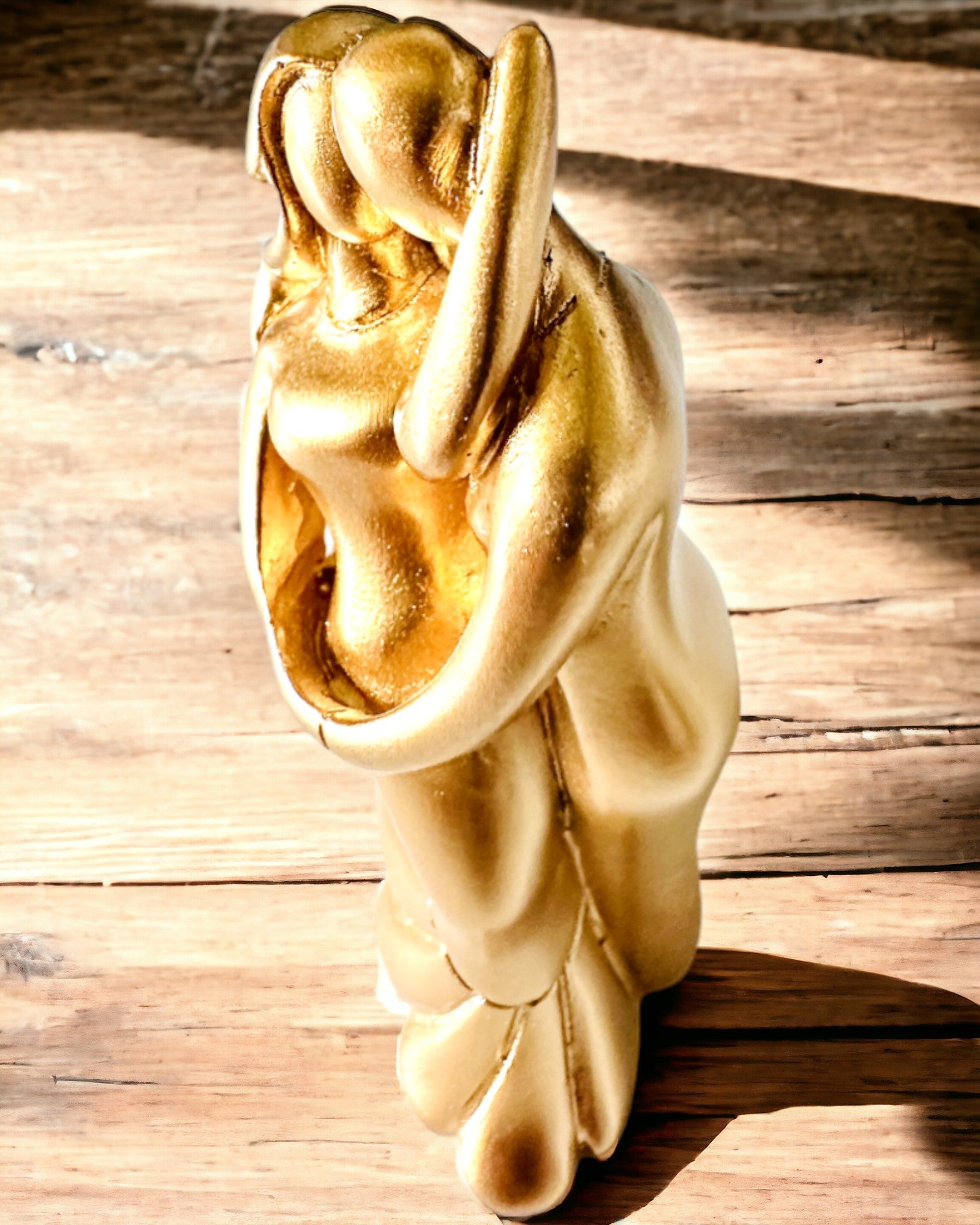 Złoty Taniec Miłości - Piccola Statua Decorativa con Opzione di Incisione