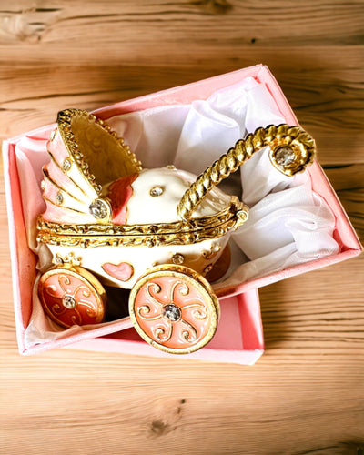 Petit Chariot de Conte de Fées pour Bijoux, Trésors - Élégance Royale, personnalisation par gravure