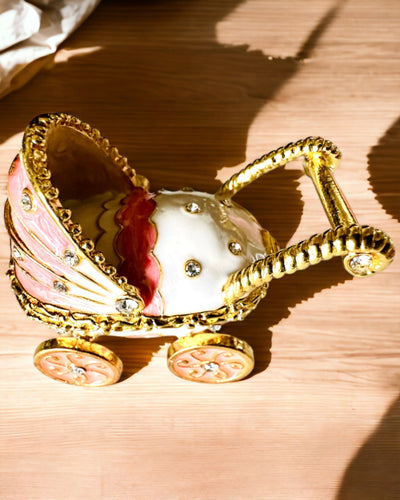 Petit Chariot de Conte de Fées pour Bijoux, Trésors - Élégance Royale, personnalisation par gravure