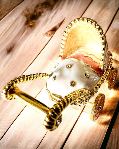 Petit Chariot de Conte de Fées pour Bijoux, Trésors - Élégance Royale, personnalisation par gravure