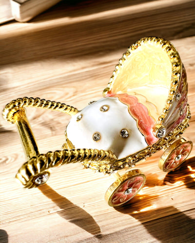 Petit Chariot de Conte de Fées pour Bijoux, Trésors - Élégance Royale, personnalisation par gravure