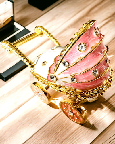 Petit Chariot de Conte de Fées pour Bijoux, Trésors - Élégance Royale, personnalisation par gravure