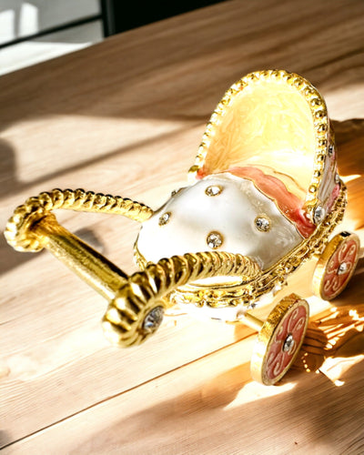 Petit Chariot de Conte de Fées pour Bijoux, Trésors - Élégance Royale, personnalisation par gravure