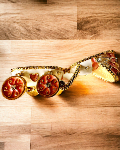 Petit Chariot de Conte de Fées pour Bijoux, Trésors - Élégance Royale, personnalisation par gravure