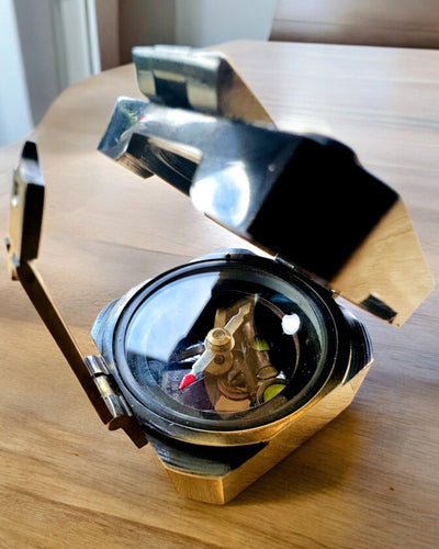 Compas de capitaine "Navigator" solide et premium - avec option de personnalisation par gravure