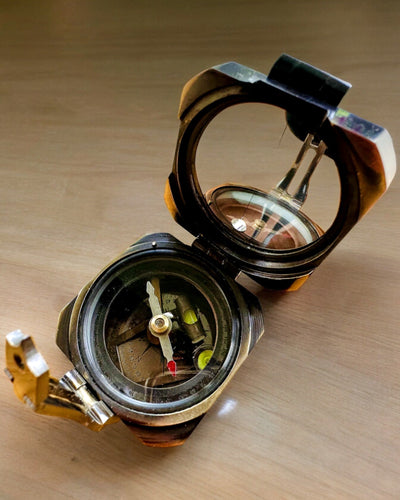 Compas de capitaine "Navigator" solide et premium - avec option de personnalisation par gravure