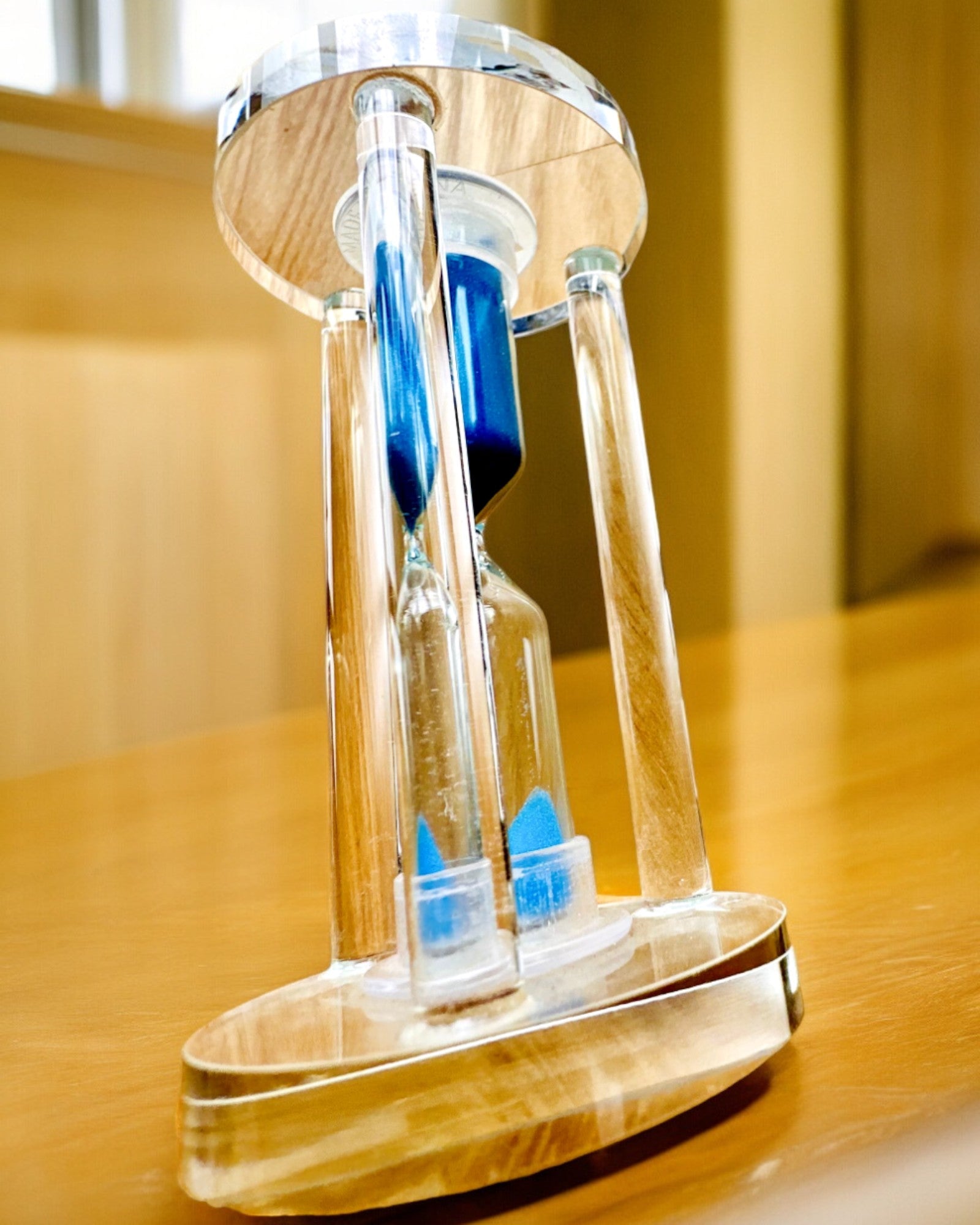 Clessidra "Blue Elegance", 10 cm di altezza, misura 10 minuti di tempo
