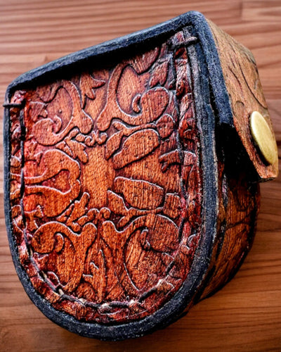 Étui Élégant Maharadży pour Montre de Poche ou Boussole - possibilité de personnalisation avec gravure