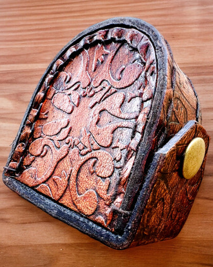 Elegante Custodia Maharadży per Orologio da Tasca o Bussola - possibilità di personalizzazione con incisione