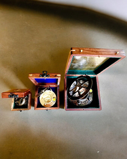 Wooden Box for Compass "Navigator" - personalization with engraving available