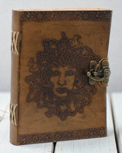 Carnet Greenman en cuir (20x15 cm)