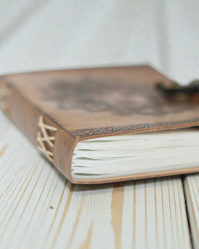 Carnet Greenman en cuir (20x15 cm)