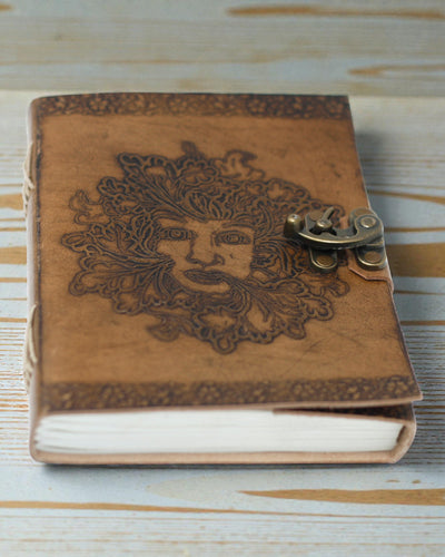 Carnet Greenman en cuir (20x15 cm)