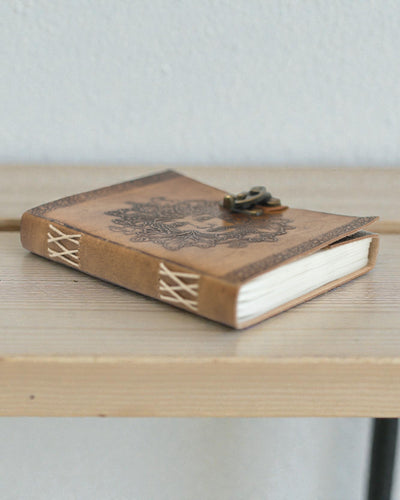 Carnet Greenman en cuir (20x15 cm)