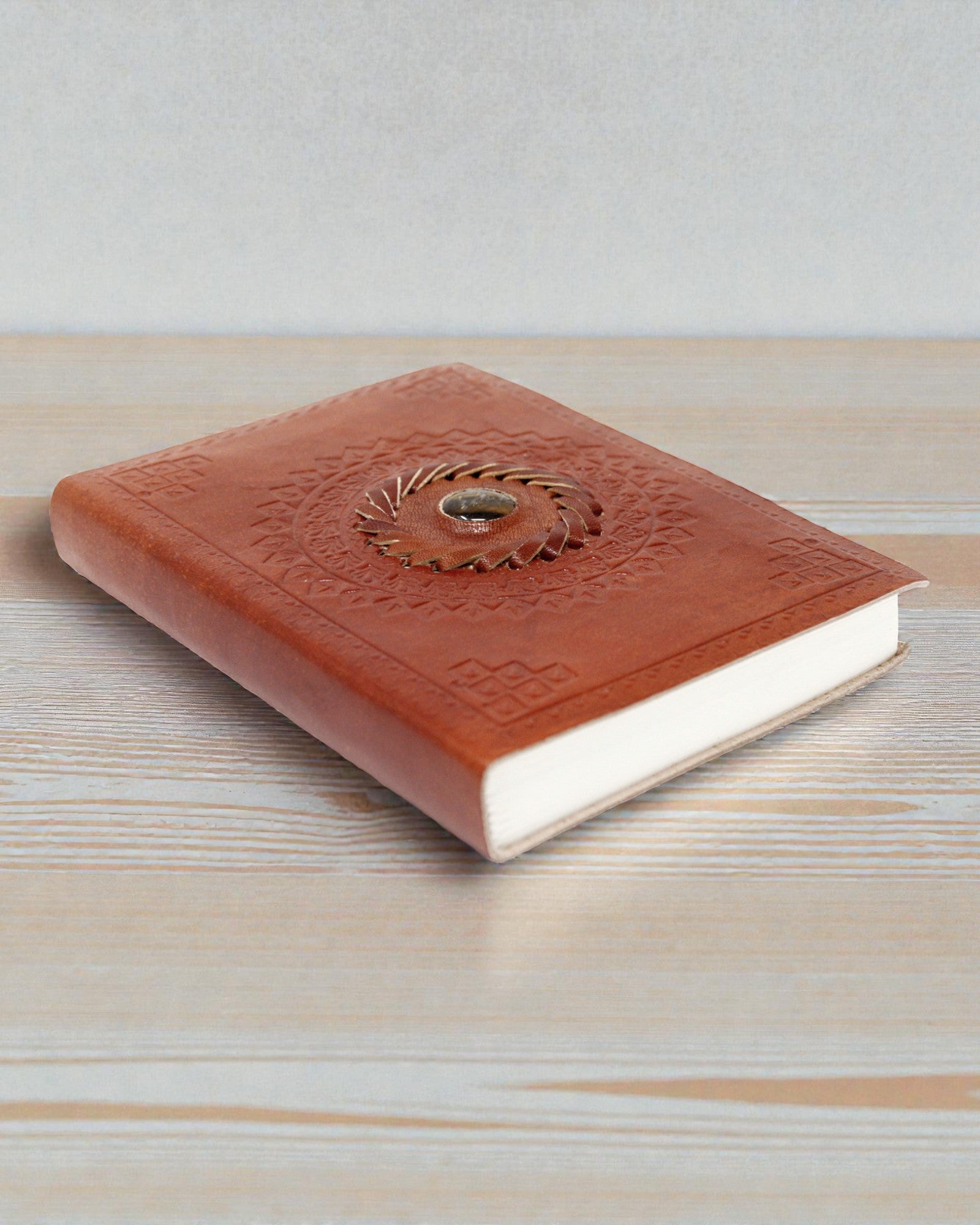 Aureum Vision – Leder-Notizbuch mit Tigerauge