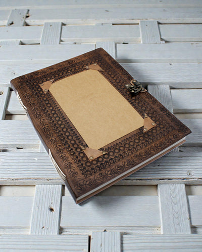 Leather Memory Book Heritage – Personalized Notebook 25 × 33 cm