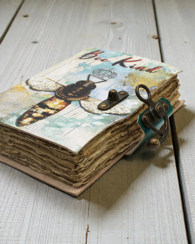 Taccuino in pelle Sii gentile con bordo a strappo (17,8x12,7 cm)