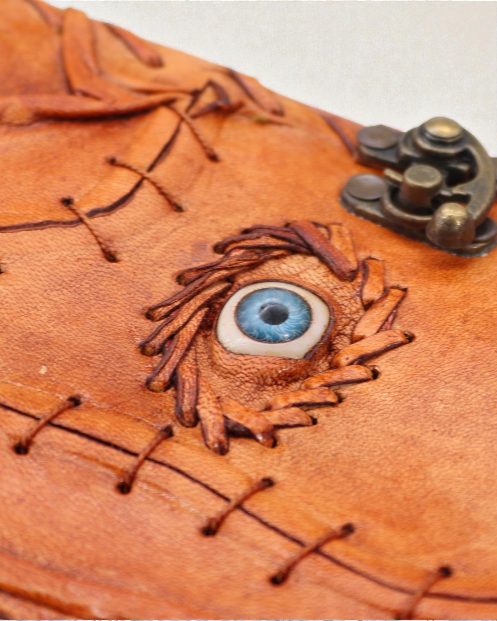 Oculus Noctis – Leather Notebook of the Evil Eye with a Metal Clasp