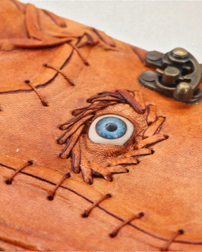 Oculus Noctis – Leather Notebook of the Evil Eye with a Metal Clasp