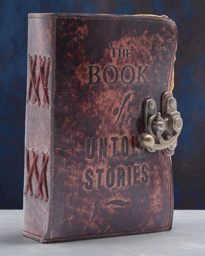 Antiqua Stories – carnet en cuir aux pages vieillies 15 × 10 cm, Les notes d’histoires inédites