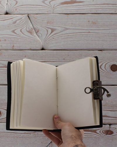 Taccuino stampato in pelle – Smetti di scorrere compulsivamente - 17.8x12.7 cm