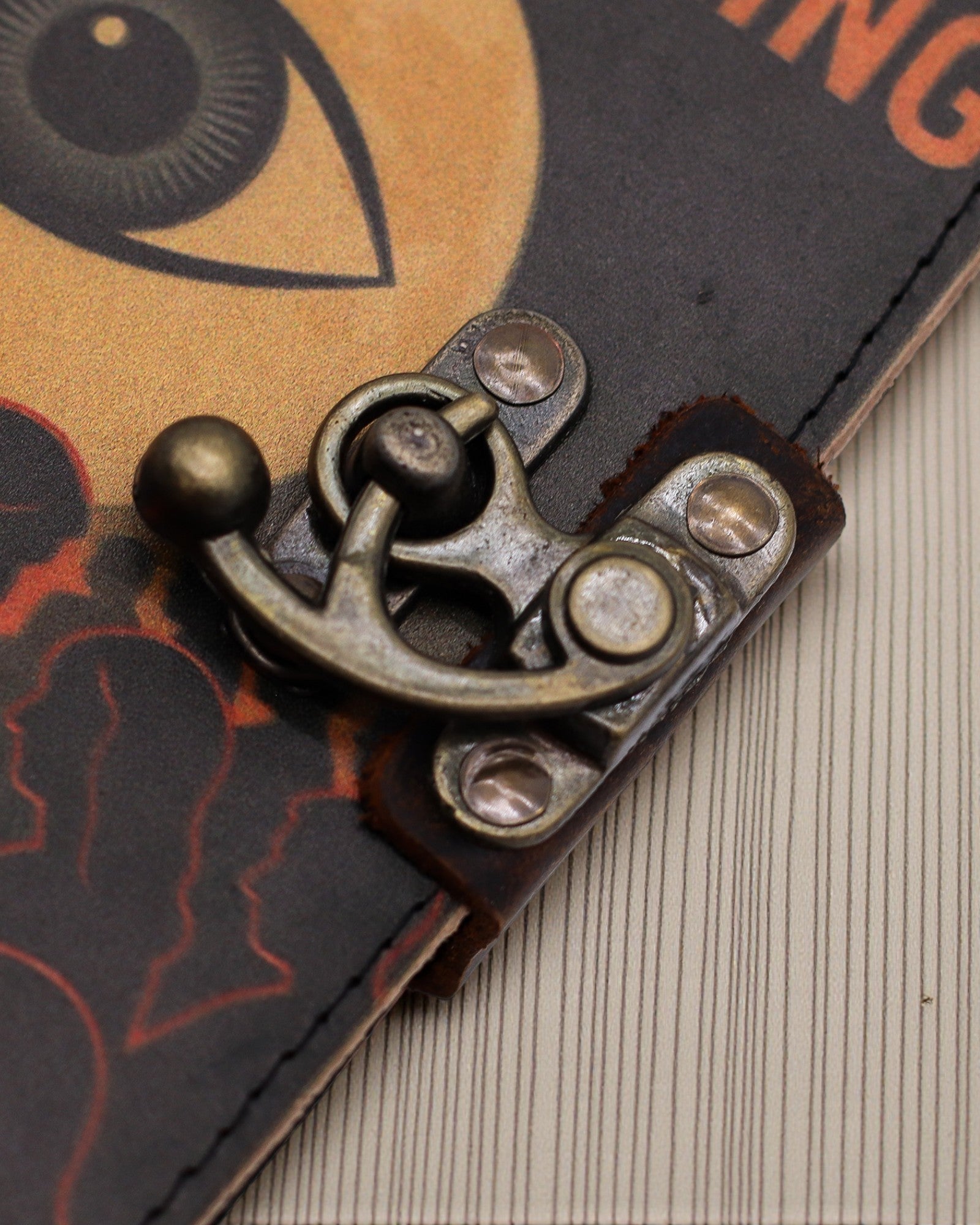 Taccuino stampato in pelle – Smetti di scorrere compulsivamente - 17.8x12.7 cm