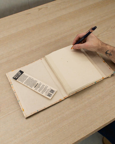 Lrg Lokta Taccuino in cotone a colori misti (21x15cm) - 45 fogli - con segnalibro incluso