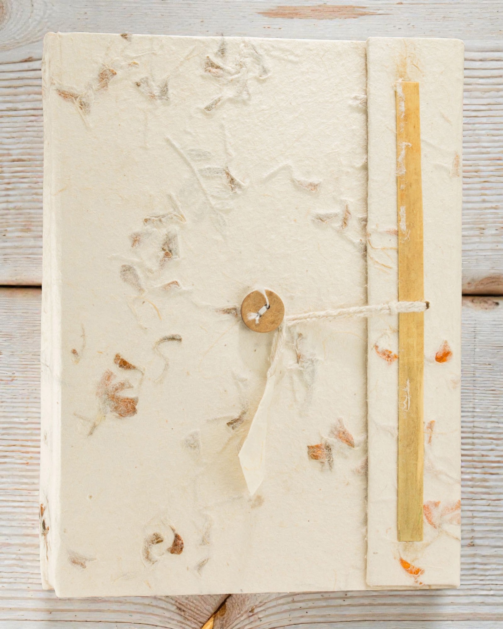 Grand carnet Lokta « Épanouissement botanique » – Fleurs (45 feuilles, 21 x 15 cm)