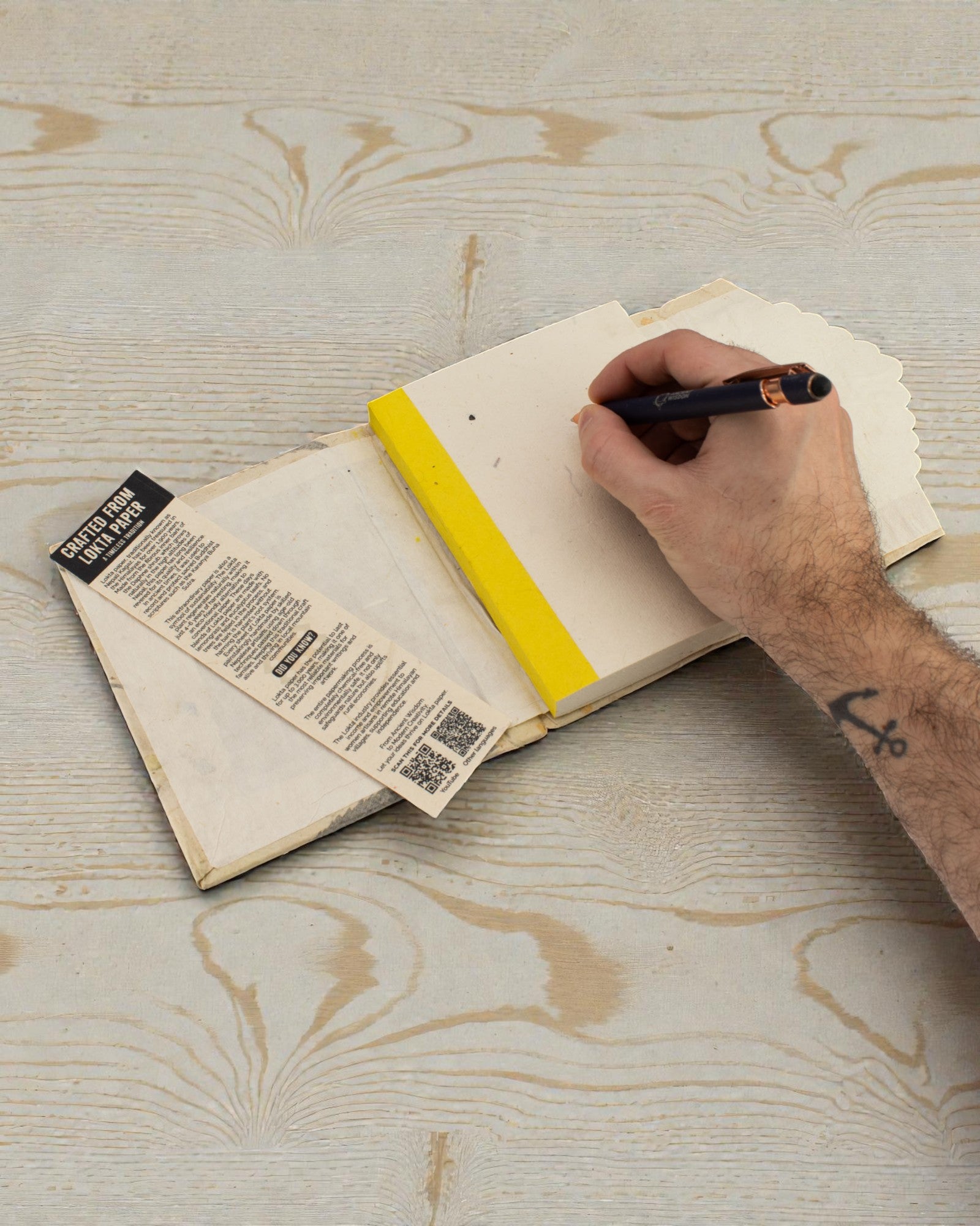 Medium Locta Notebook, Bougainvillea (15 x 12 cm) – 45 sheets