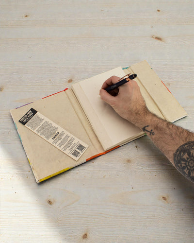 Large Lokta Notebook, Colorful Leaves – Nature Colours (45 sheets, 21 x 15 cm)